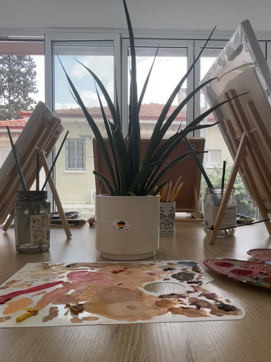 Painting workshop at Arte Fino, Nicosia